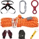 Страховочный трос Geermu Outdoor Escape для спуска по веревке со стальным проволочным сердечником, 8 мм, страховочная обвязка, комплект 10 метров. - изображение 2