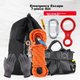 Страховочный трос Geermu Outdoor Escape для спуска по веревке со стальным проволочным сердечником, 8 мм, страховочная обвязка, комплект 10 метров. - изображение 5