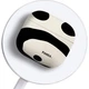 Чехол Yingkaida для AirPods 4 [Panda White], защитный чехол для наушников Apple, чехол для беспроводных Bluetooth-наушников, противоударный креативный нескользящий футляр для хранения. - изображение 3