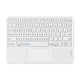 Беспроводная Bluetooth-клавиатура BOW Hangshi X19C с сенсорным управлением, бесшумная, совместима с планшетами Apple, Huawei, Xiaomi, iPad, Ultra-tin, портативная, перезаряжаемая, элегантный белый цвет. - изображение 4