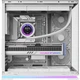 Корпус для настольного компьютера SAMA Fly Light White Wide Body Seascape ARGB Hidden Light Strip ATX, задняя панель для материнской платы, поддержка водяного охлаждения 360°. - изображение 1