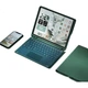 Защитный чехол BOW Hangshi HC018, совместимый с iPad 2017/18/Air1/2, универсальный чехол для планшета, подходит для Apple, съемный магнитный, 9,7 дюймов, с держателем для стилуса, темно-зеленый. - изображение 2