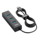 Подовжувач UNITEK USB 3.0, довгий кабель USB-розгалужувач, зовнішній багатопортовий адаптер-хаб для комп'ютера, кабель довжиною 1,2 метра з конвертером порту живлення Type-C Y-3089V - зображення 4