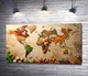 Картина Карта мира из специй и круп 60x33 см Модуль №1 (006418) - изображение 1