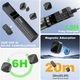 Бездротовий петличний мікрофон Facmogu K26 (USB-C) — магнітна петличка з AI шумозаглушенням, реверберацією та зарядним кейсом - изображение 2