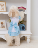 Платье для собаки молочное изо льна с голубыми акцентами “Belle&Bow” Feel with Fill, размер XS - изображение 1