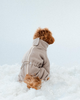 Комбинезон для собаки серо-коричневый из флиса Feel with Fill, размер M - изображение 4