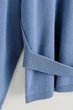 Джемпер жіночий COS belt-detail merino wool jumper 1317124001 S Синій - изображение 7