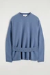 Джемпер жіночий COS belt-detail merino wool jumper 1317124001 S Синій - изображение 8