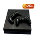Консоль Sony PlayStation 4 FAT 1TB Black ПЗ 12:00 обслугована + 2 Геймпада бездротових DualShock 4 + 26 ігр + гарантія Б/В - зображення 1