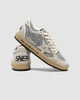 Жіночі кросівки повсякденні Golden Goose Ball Star In Silver Glitter With Ice-Gray Suede Inserts 37 (23,5 см) Сірий - зображення 8