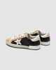 Жіночі кросівки повсякденні Golden Goose Super-Star in black glitter with cream star and suede inserts 37 (23,5 см) Бежевий - зображення 6
