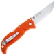 Ніж складаний Cold Steel Finn Wolf, замок Tri-Ad Lock, лезо Plain Satin AUS-8A, руківя Blaze Orange Griv-EX, Тайвань, CS-20NPJ - изображение 3