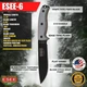 Ніж туристичний для польової кухні Esee Model 6 Gray Micarta ESEE-6P-B - изображение 11