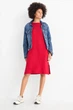 Платье-футболка из хлопка C&A 2235918c67 XXL красное (100015222) - изображение 3