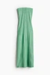 Сукня бандо в рубчик H&M 1155541005c70 XS зелена (100015348) - зображення 4