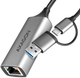 Adapter sieciowy Axagon ADE-TXCA Grey (ADE-TXCA) - obraz 1