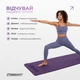 Коврик для йоги EasyFit TPE 183×61×0.6 см Фиолетовый антискользящий фитнес мат для пилатеса, стрейчинга и тренировок - изображение 6