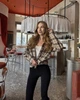 Рубашка женская из фланели в бежевую клетку, family look с собакой, размер One size - изображение 1