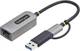 Мережевий адаптер Startech 2.5GbE USB-C to Ethernet Adapter with USB-A Converter (U2GA-USB-C-ETHERNET) - зображення 2