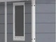 Садовый пластиковый домик Keter полипропилен 185,8х236,8х227 см серый - изображение 6