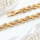 Браслет Xuping Jewelry 9мм довжина 17-19см медичне золото позолота 18К 2414 - зображення 1