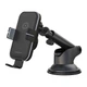Тримач телефону автомобільний XO з бездротовою зарядкою WX027 15W Wireless Charger+Car Holder чорний XO-WX027 - зображення 1