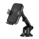 Тримач телефону автомобільний XO з бездротовою зарядкою WX027 15W Wireless Charger+Car Holder чорний XO-WX027 - зображення 2