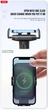 Тримач телефону автомобільний XO з бездротовою зарядкою WX027 15W Wireless Charger+Car Holder чорний XO-WX027 - зображення 6