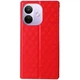 Чохол Deexe Rhombus Book для Xiaomi Redmi Note 17 Pro - Red - зображення 7