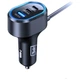 Автомобильное зарядное устройство 3mk Double Car Charger PD | QC 135W 2xUSB-A/4xUSB-C Grey (5903108605502) - изображение 4