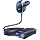 Автомобильное зарядное устройство 3mk Double Car Charger PD | QC 135W 2xUSB-A/4xUSB-C Grey (5903108605502) - изображение 6