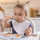 Преспун - первые приборы малыша, Prespoon - ложки из пищевого силикона для первого прикорма, 2 шт. Серый - изображение 5