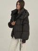 Коротка зимова куртка шоколад 3466/S - изображение 3