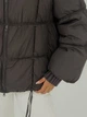 Коротка зимова куртка шоколад 3466/S - изображение 9