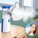 Портативный ультразвуковой небулайзер Mesh Nebulizer JSL-W302 Компактный ручной ингалятор для детей и взрослых с 2 масками для домашнего использования. - изображение 4