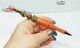 Ручка дизайнерская с авторскими бусинами с добавлением серебра 12153 ISTA Lampwork - изображение 1
