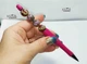Ручка дизайнерская с авторскими бусинами с добавлением серебра 12134 ISTA Lampwork - изображение 2