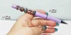 Ручка дизайнерская с авторскими бусинами с добавлением серебра 12189 ISTA Lampwork - изображение 2