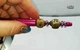 Ручка дизайнерская с авторскими бусинами с добавлением серебра 12132 ISTA Lampwork - изображение 5