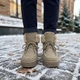 Ботинки женские зимние Dago Style бежевые на шнуровке 37р (23,3 см) 8066 - изображение 3