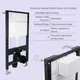 Готовое решение Qtap для ванной комнаты: подвесной унитаз Gemini Ultra Quiet 520x360x350 + комплект инсталляции Standard (круглая кнопка Chrome) - изображение 4