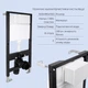 Готовое решение Qtap для ванной комнаты: подвесной унитаз Jay Ultra Quiet 520x360x320 + комплект инсталляции Standard (линейная кнопка Chrome) - изображение 4
