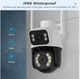 Вулична подвійна Wi-Fi IP-камера PTZ-DW4 8 МП | 2 об'єктиви | 355° | iCSee | IP66 - изображение 4