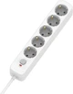 Мережевий фільтр-подовжувач ColorWay 10A/2500W (CCA-3G1MM) 5 розеток 2 м White (CW-PSEA1052W) - зображення 3