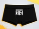 Мужские трусы-боксеры с принтом Oldometer 55 День рождения Черный XL - изображение 1