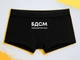 Мужские трусы-боксеры с принтом БДСМ Боже дай сил мне Черный S - изображение 1