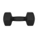 Гантели HEX REBEL ACTIVE неопреновые 2x10 кг черные - изображение 4