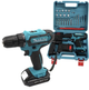Аккумуляторная дрель-шуруповерт MAKITA 24 В 5 А·ч 24 Нм 3500 об/мин с LED Быстрозажимной патрон Набор инструментов бит сверл головок в кейсе - изображение 7