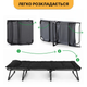 Раскладная кровать с мягким матрасом, прочная LEOBRO Black LB-FB-S1-BLK - изображение 2